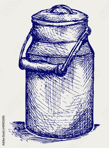 Aluminium can. Doodle style