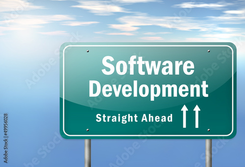 Highway Signpost "Software Development"