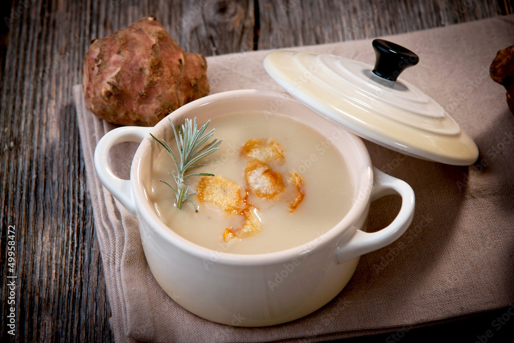 Fototapeta premium Jerusalem Artichoke Soup