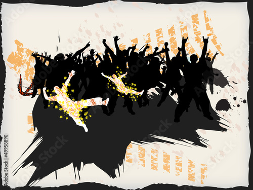 Party people vector background