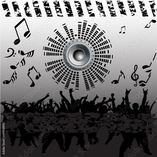 Party people vector background