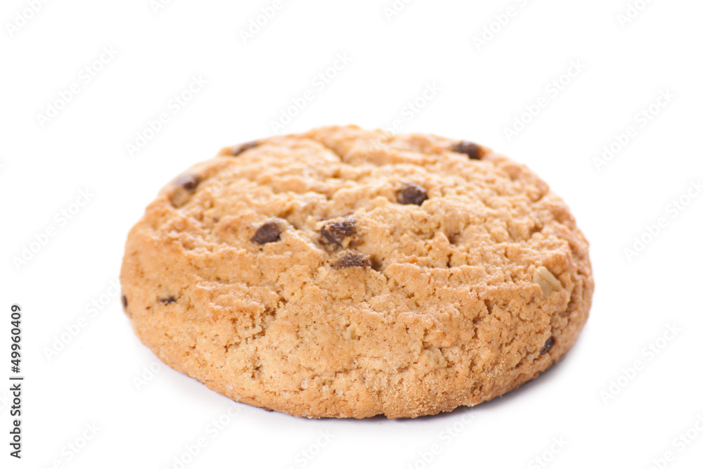 Chocolate chip cookies isolated on white background. Chocolate chip cookies isolated on white background.