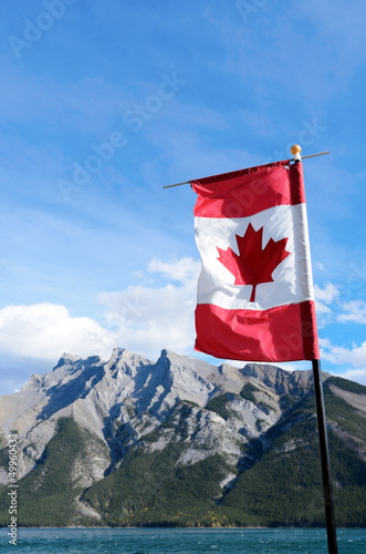 Mount Inglismaldie and Canadian Flag