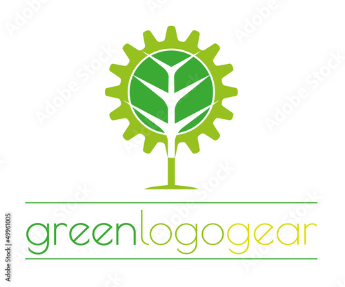 Green logo gear photo