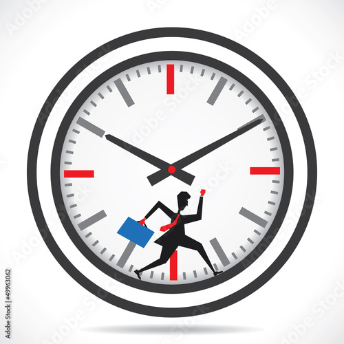 competition complete work in less time stock vector
