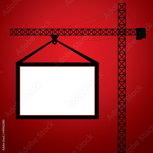 Canvastavla hording or advertising concept stock vector