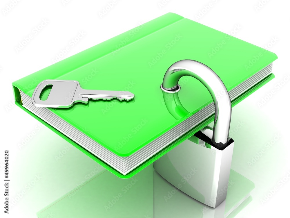book with a lock book with a lock