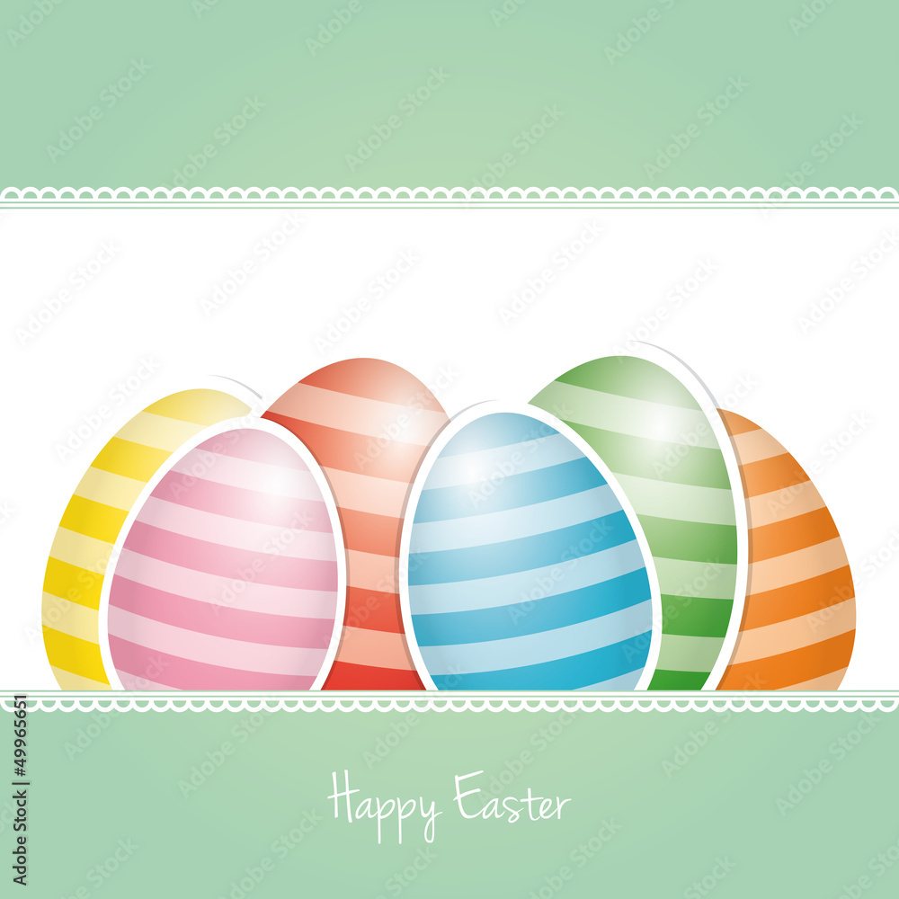 colorful white striped easter eggs card background colorful white striped easter eggs card background