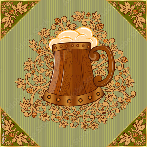 background beer mug