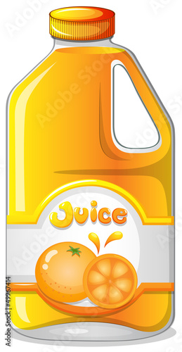 Orange juice in a gallon