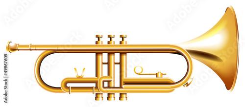 Photo A golden trumpet