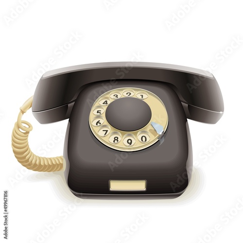 Old black phone