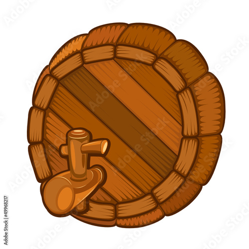 wood full face barrel with tap
