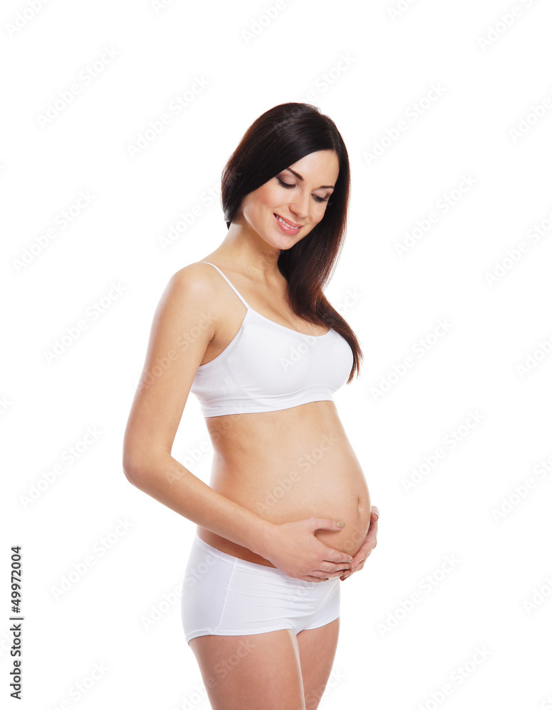 Young attractive pregnant woman with the beautiful belly Young attractive pregnant woman with the beautiful belly