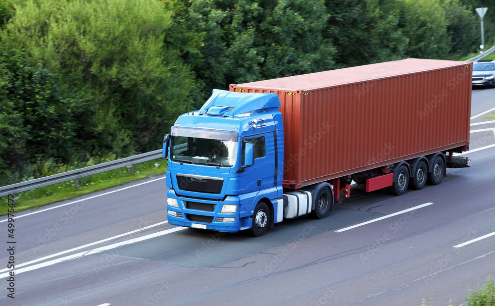 LKW mit Container