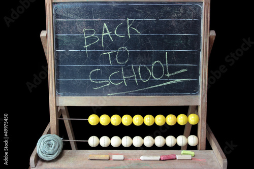 Back to school on blackborad photo