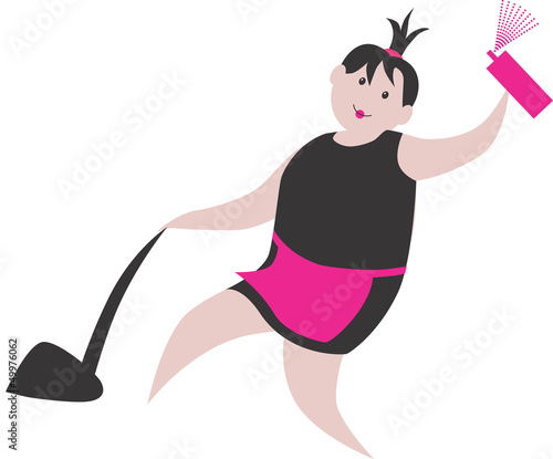 Spring cleaning - Domestic Cleaner with Vacuum