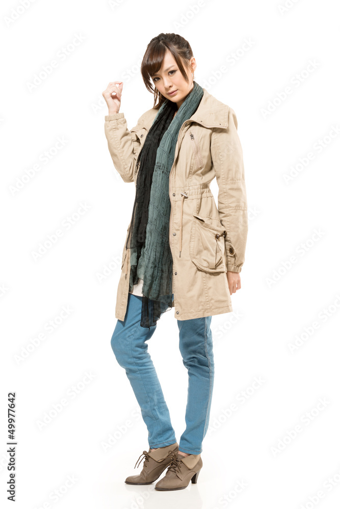 Fototapeta premium autumn woman