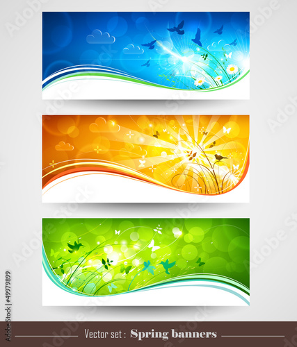 Spring banners