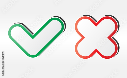 Yes and No icons