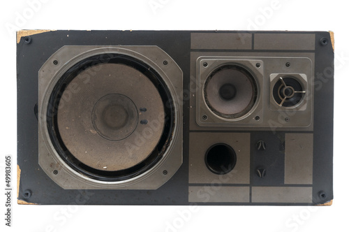 Damaged retro speaker