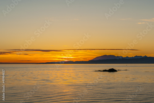 Sunset, Skye, Point of Sleat, Cullin mountains