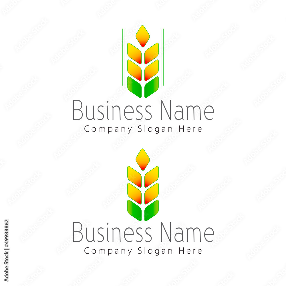 Logo of wheat, barley or rye, for agriculture industry Logo of wheat, barley or rye, for agriculture industry