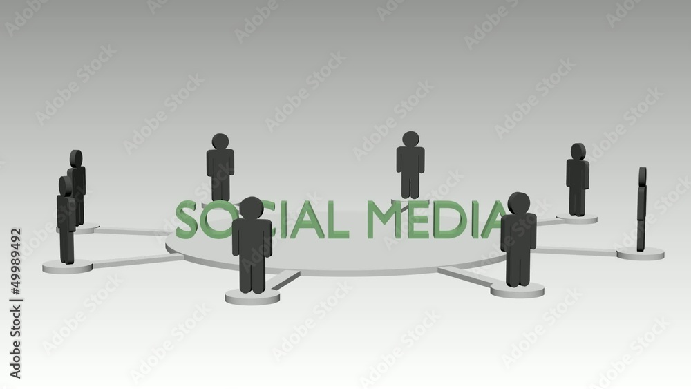 Soziale Medien Animation, schleifbar