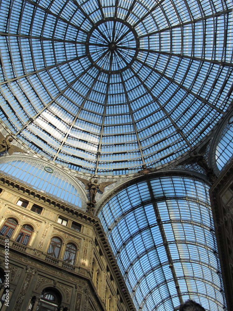 Ceiling of Galleria del Plebiscito (Mall) - Naples