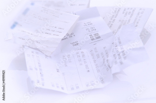 Sales receipts