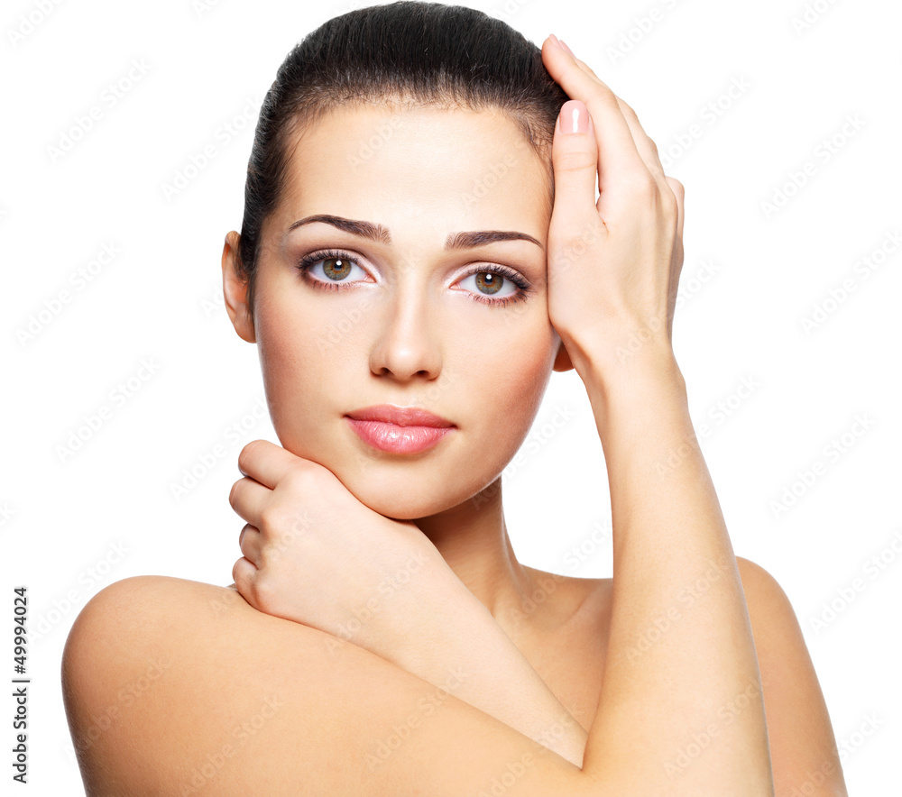 Beauty face of young woman. Skin care concept. Beauty face of young woman. Skin care concept.