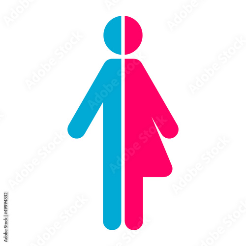symbol unisex frau mann I