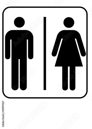 Symbol Mann / Frau