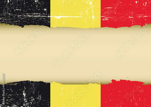 Belgian scratched flag