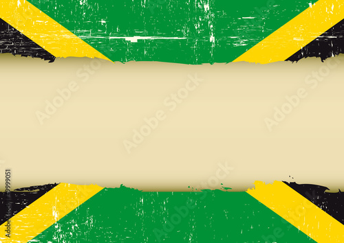 Jamaican scratched flag