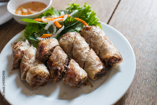 Fried spring roll in Vietnamese style