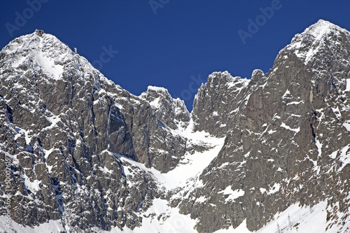 Lomnicky stit - peak in High Tatras mountains, Slovakia
