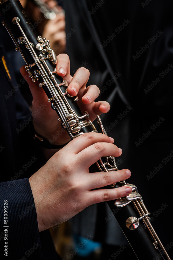 Obraz premium Klarnecista gra