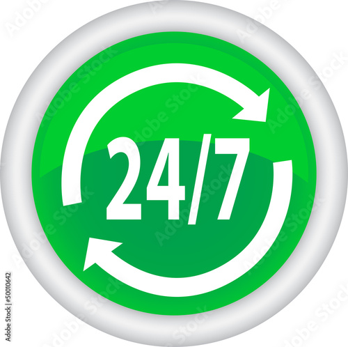 Иконка, значок, 24/7