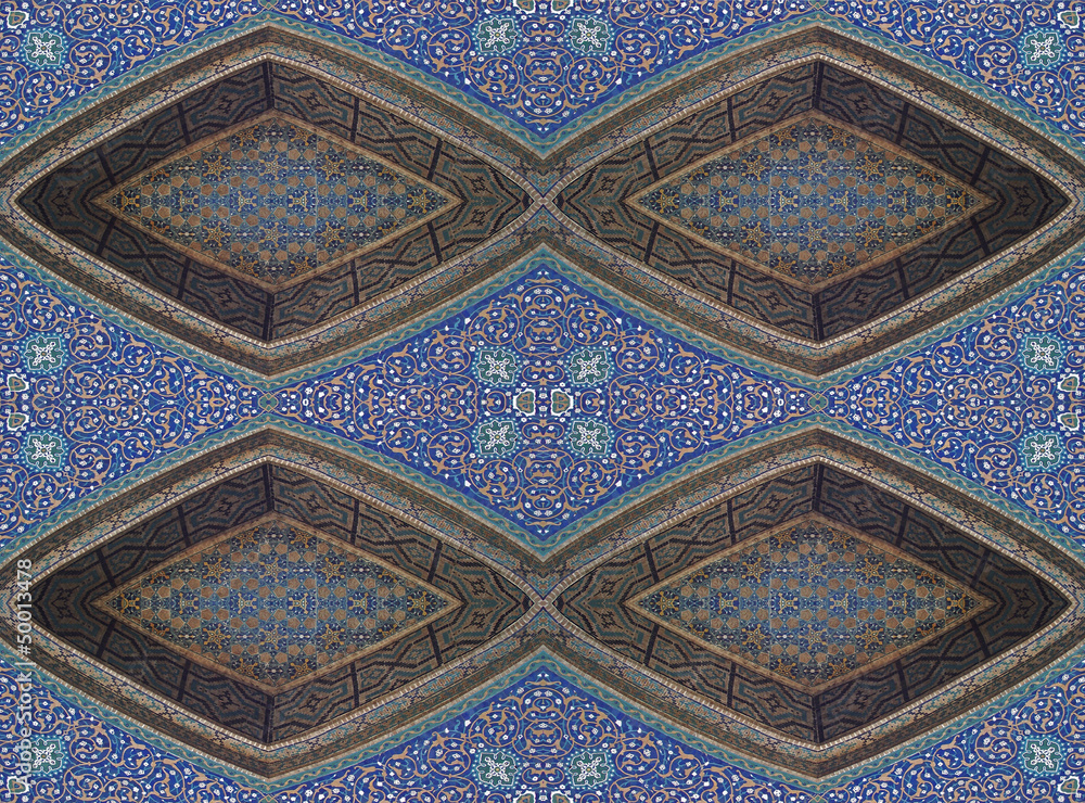 Oriental mosaic -seamless  pattern.