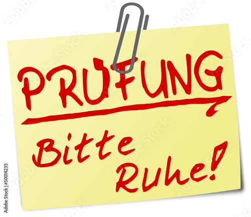 Prüfung Ruhe Notiz  #130302-svg01