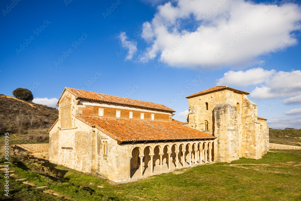 Obraz premium Mozarabic monastery of San Miguel de Escalada in Leon (Castilla