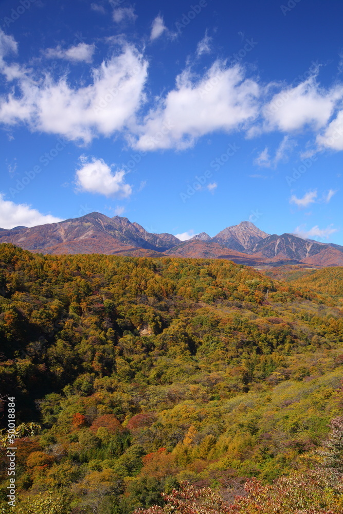 Mt. Yatsugatake in autumn, Japan