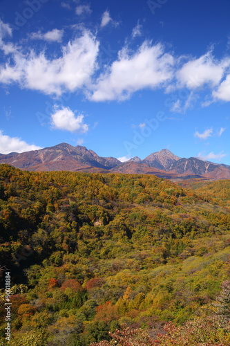 Mt. Yatsugatake in autumn, Japan