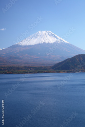 Mt. Fuji and Lake Motosu  Japan