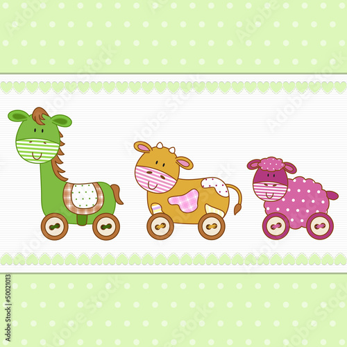 Baby  Horse, Cow, Sheep - Place your text