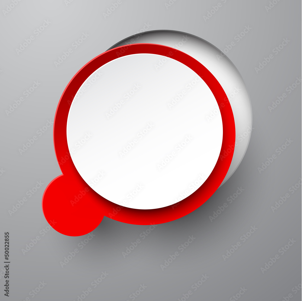 Paper white speech bubble round note. Paper white speech bubble round note.