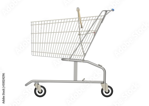 Shopping cart side view