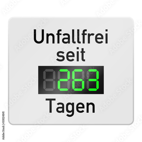 anzeige unfallfrei seit x tagen I