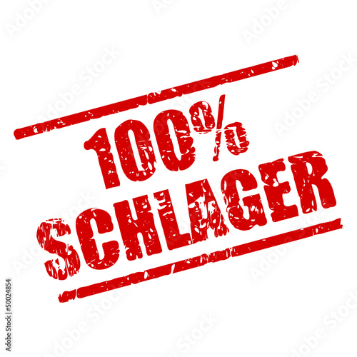 stempel eckig 100% schlager I